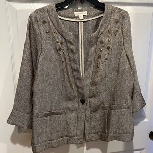 Coldwater Creek Women's Gray Jacket